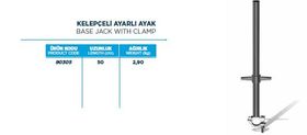 Kelepçeli Ayarlı Ayak